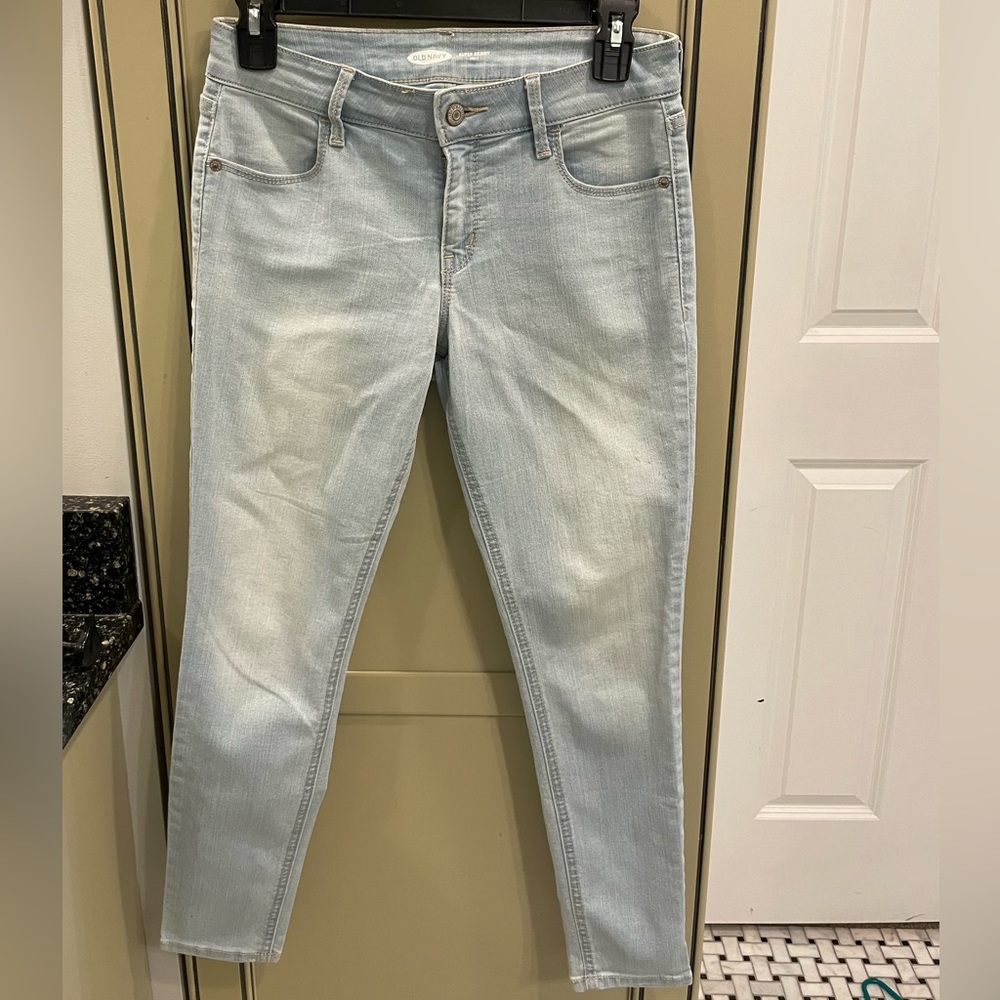 Old Navy Super Skinny Ankle Light Wash Jeans